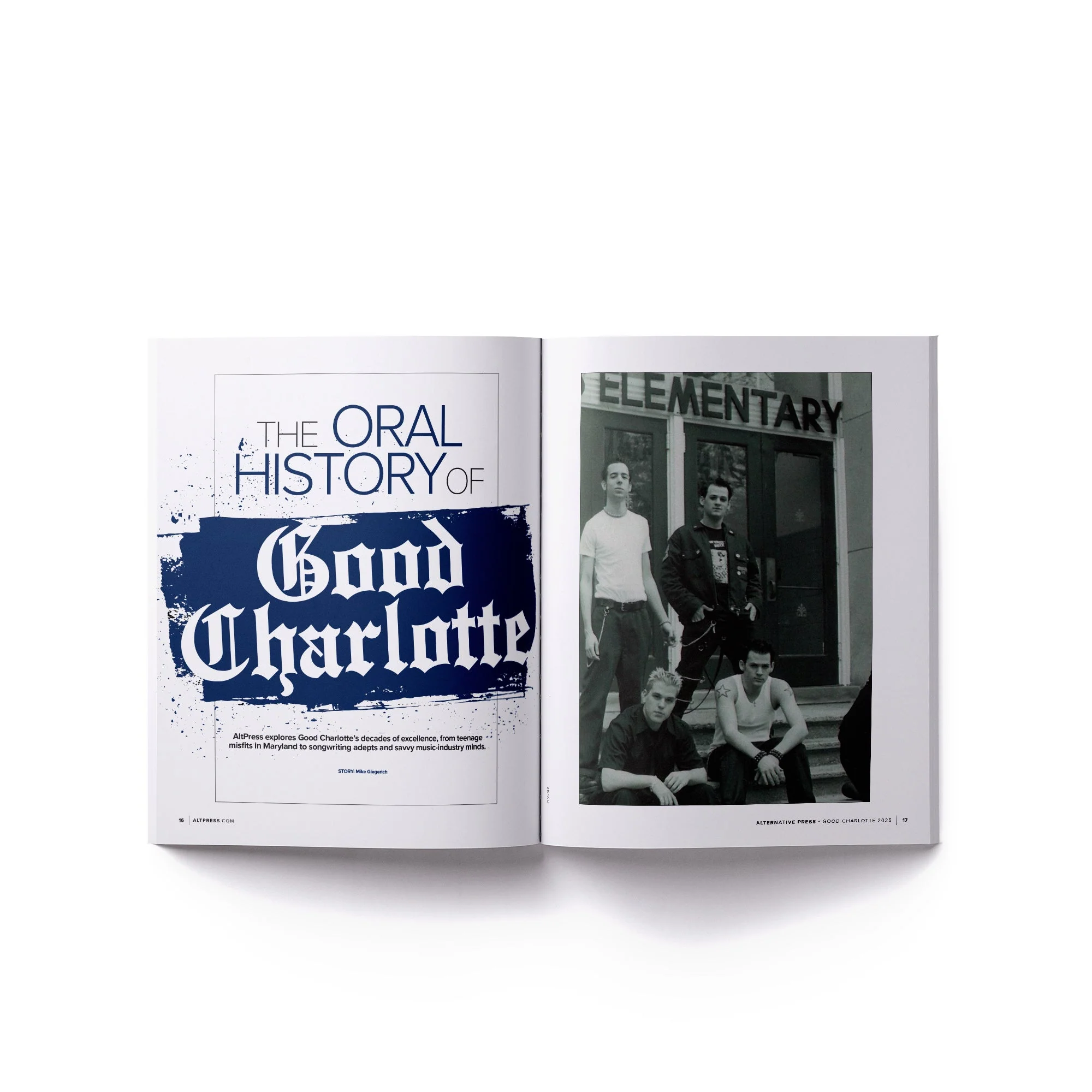 GOOD CHARLOTTE x ALTERNATIVE PRESS SPECIAL COLLECTOR’S EDITION MAGAZINE + MADE T-SHIRT - Image 5