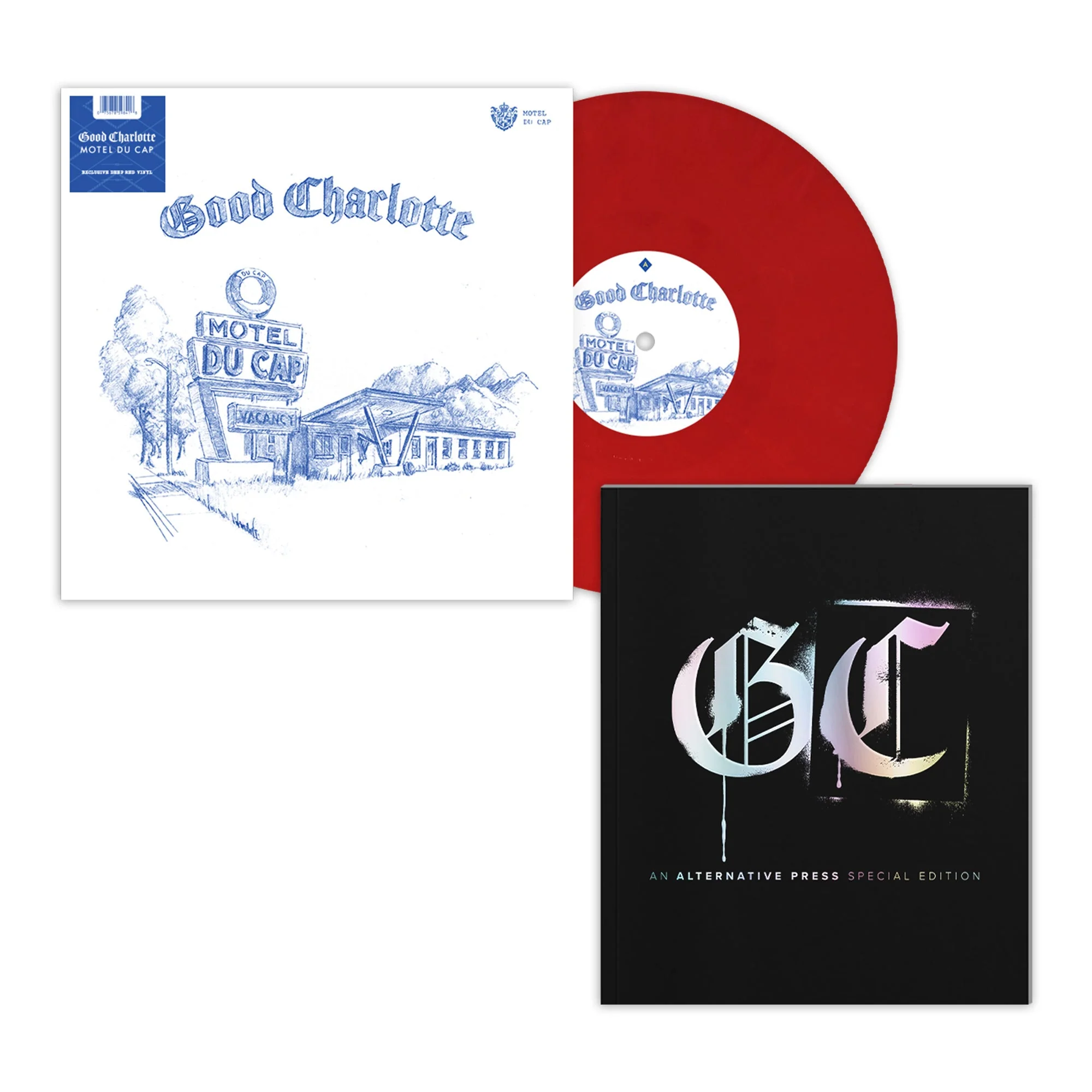 GOOD CHARLOTTE x ALTERNATIVE PRESS SPECIAL COLLECTOR’S EDITION MAGAZINE + ‘MOTEL DU CAP’ LP OR 'YOUNG AND THE HOPELESS' LP - EXCLUSIVE - Image 2
