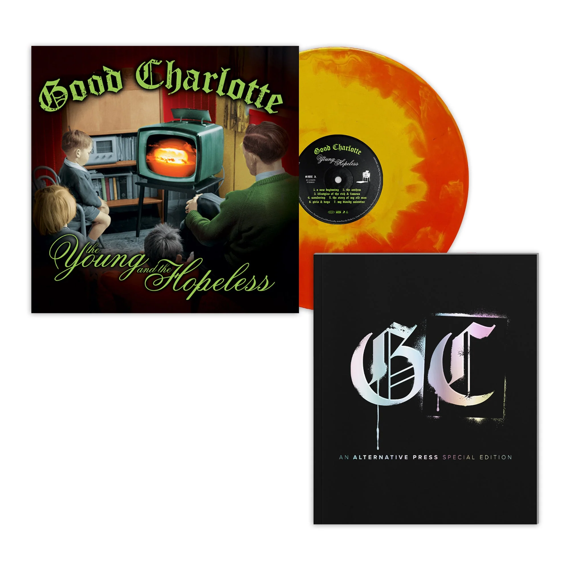 GOOD CHARLOTTE x ALTERNATIVE PRESS SPECIAL COLLECTOR’S EDITION MAGAZINE + ‘MOTEL DU CAP’ LP OR 'YOUNG AND THE HOPELESS' LP - EXCLUSIVE - Image 3