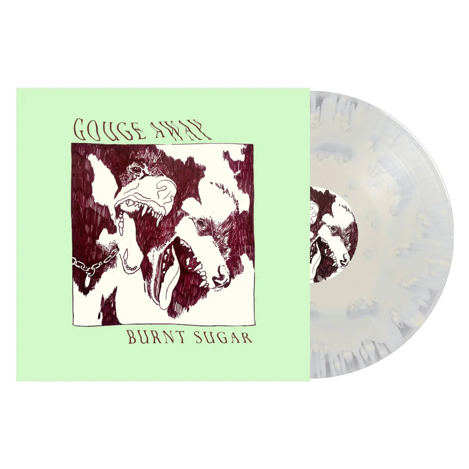 GOUGE AWAY 'BURNT SUGAR' LP - CLOUDY BONE/ CLEAR