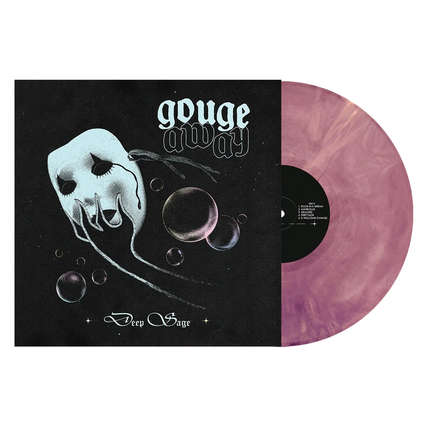 GOUGE AWAY 'DEEP SAGE' LP - BEER PURPLE/GALAXY