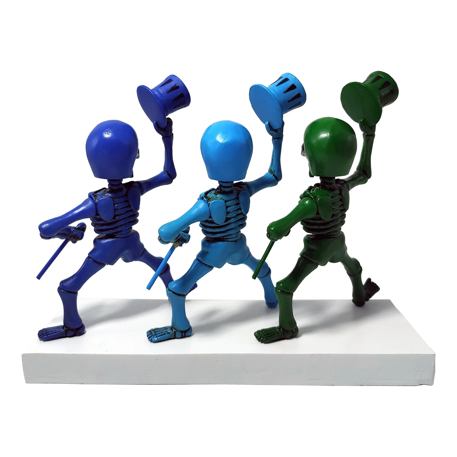 GRATEFUL DEAD SKELTON GREEN, BLUE, PURPLE BOBBLEHEAD - Image 2