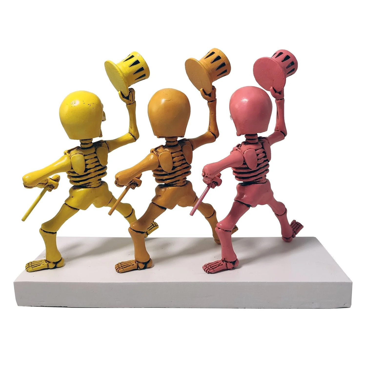 GRATEFUL DEAD SKELETON PINK, ORANGE, YELLOW - Image 2