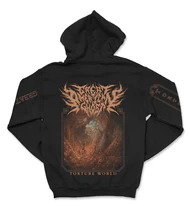GREAT AMERICAN GHOST "TORTURE WORLD ART" HOODIE - Image 2