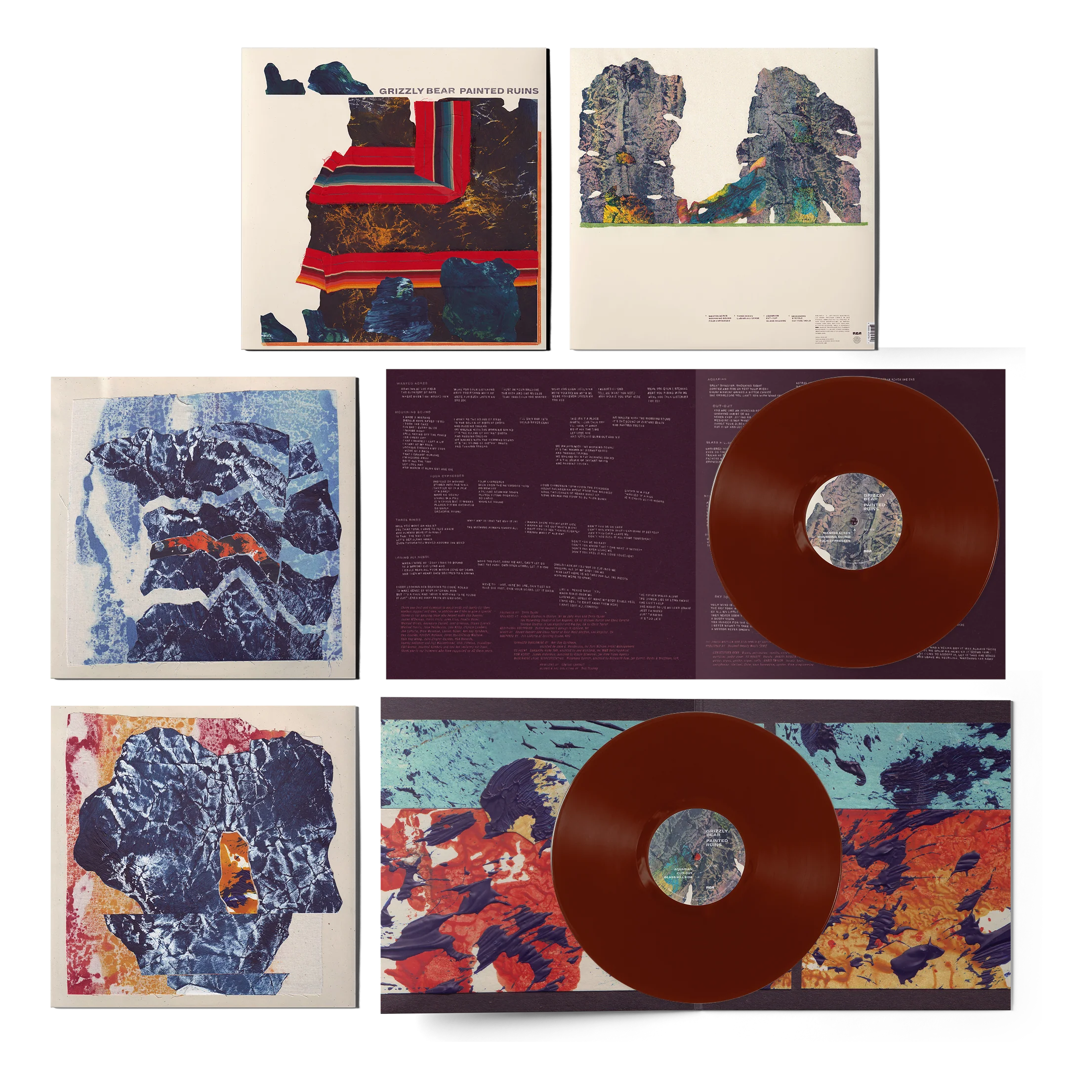 GRIZZLY BEAR 'PAINTED RUINS' 2LP - OXBLOOD - Image 2