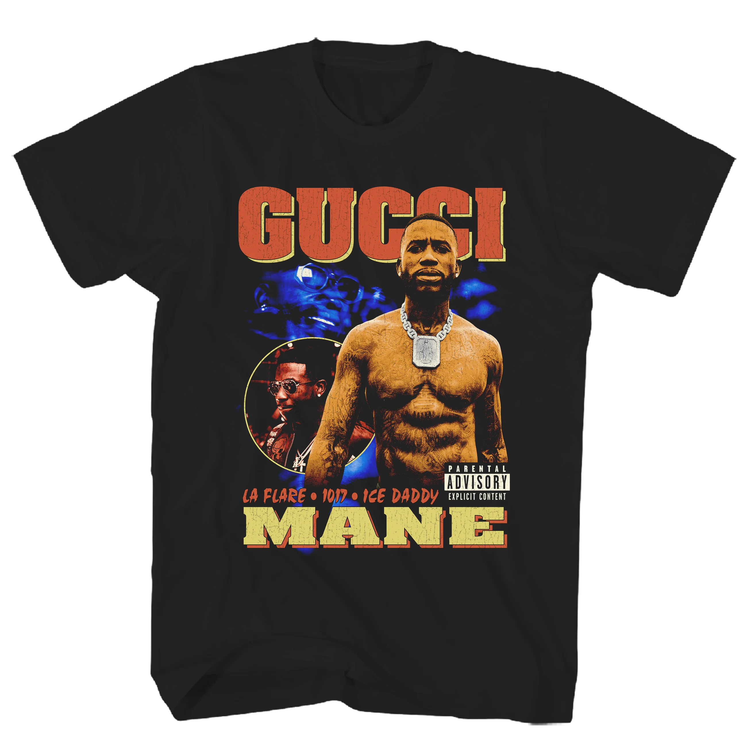 GUCCI MANE COLLAGE ARTWORK BLACK TEE