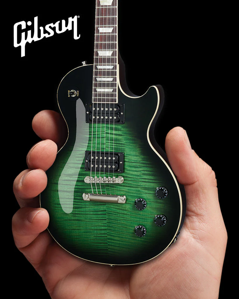 GUNS N' ROSES - SLASH - GIBSON LES PAUL STANDARD ANACONDA BURST 1.4 SCALE MINI GUITAR MODEL - Image 2