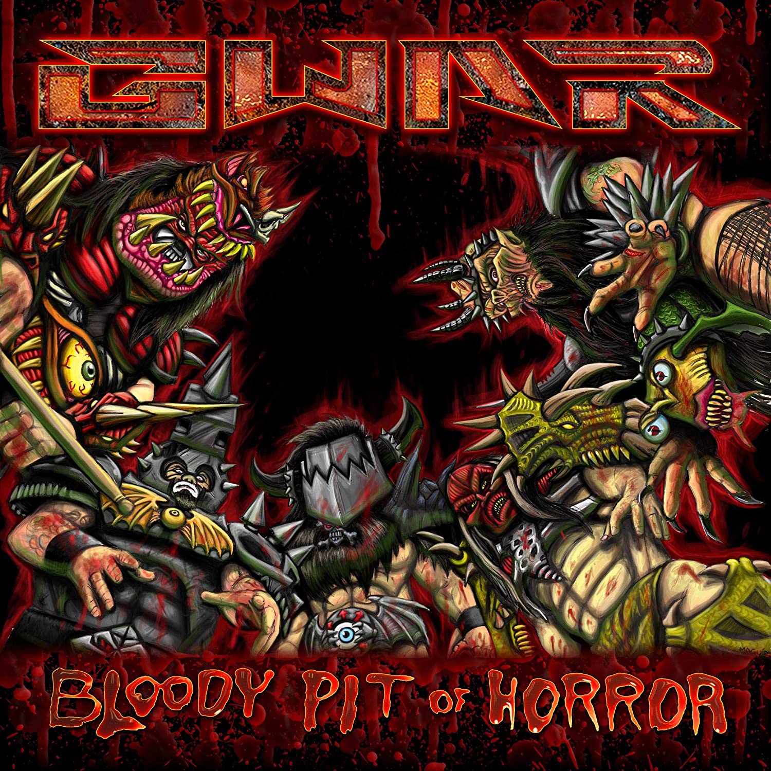 GWAR 'BLOODY PIT OF HORROR' LP - BLACK/RED - Image 2