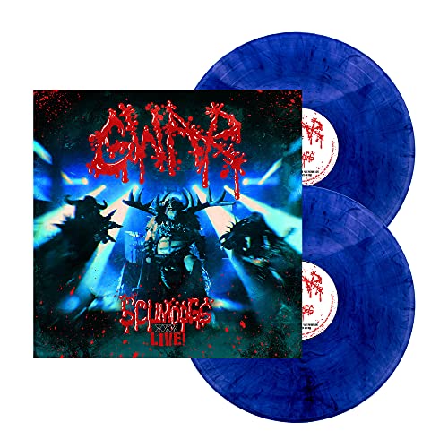 GWAR 'SCUMDOGS XXX LIVE' 2LP - BLUE MARBLE