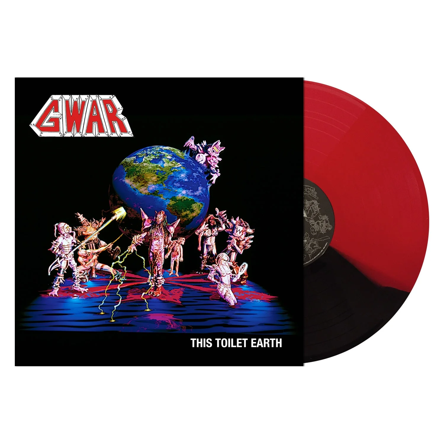 GWAR 'THIS TOILET EARTH' LP - RED/BLACK
