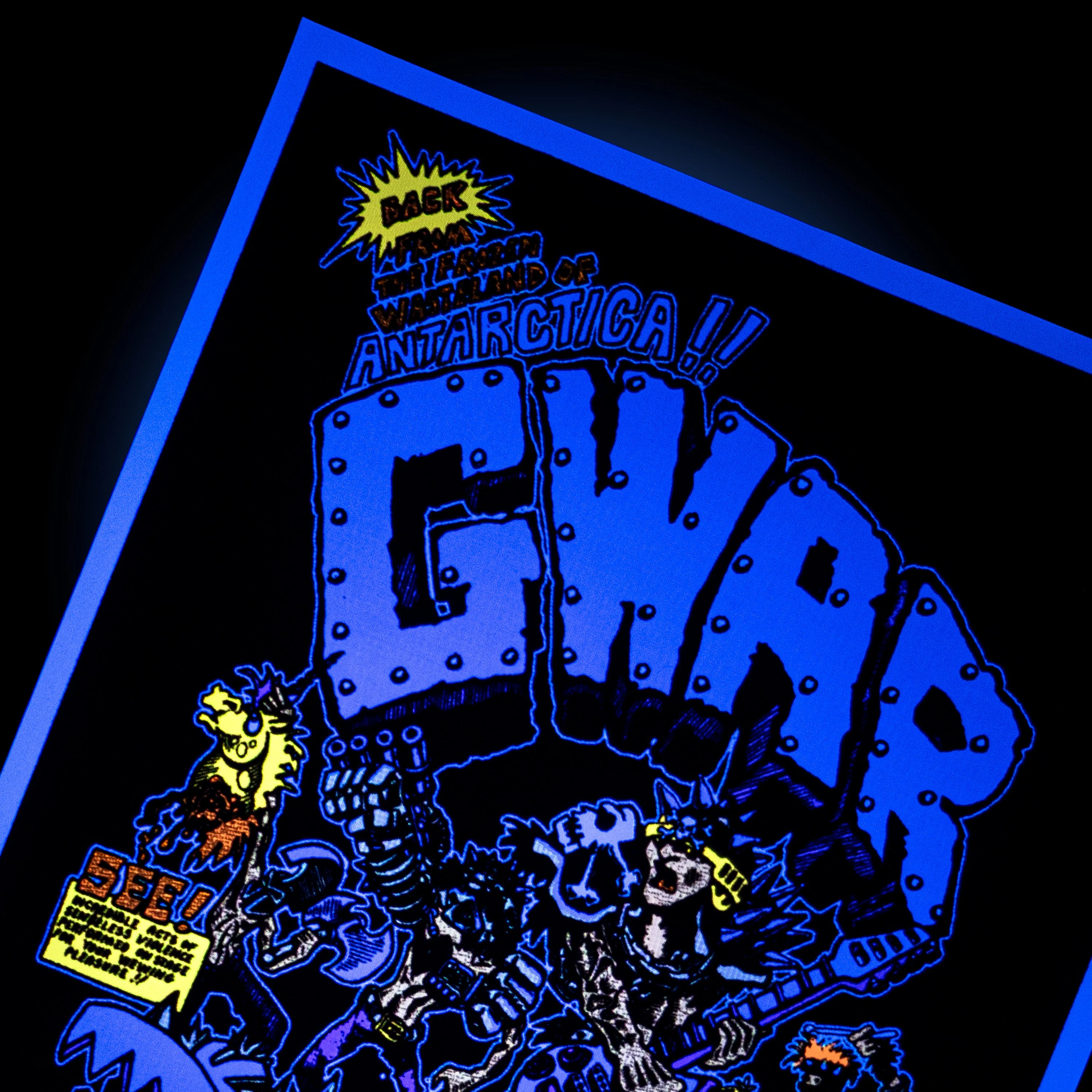 GWAR X BEYOND THE STREETS "GWAR FIRST SHOW" FLOCKED POSTER - Image 4