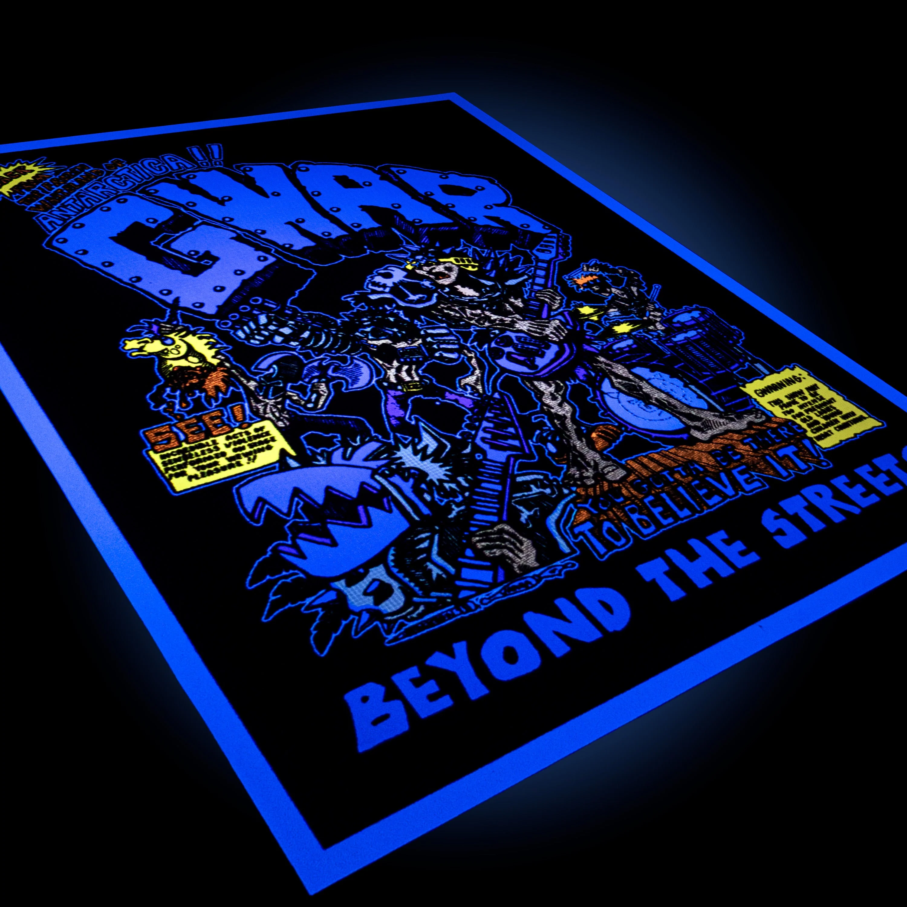 GWAR X BEYOND THE STREETS "GWAR FIRST SHOW" FLOCKED POSTER - Image 6