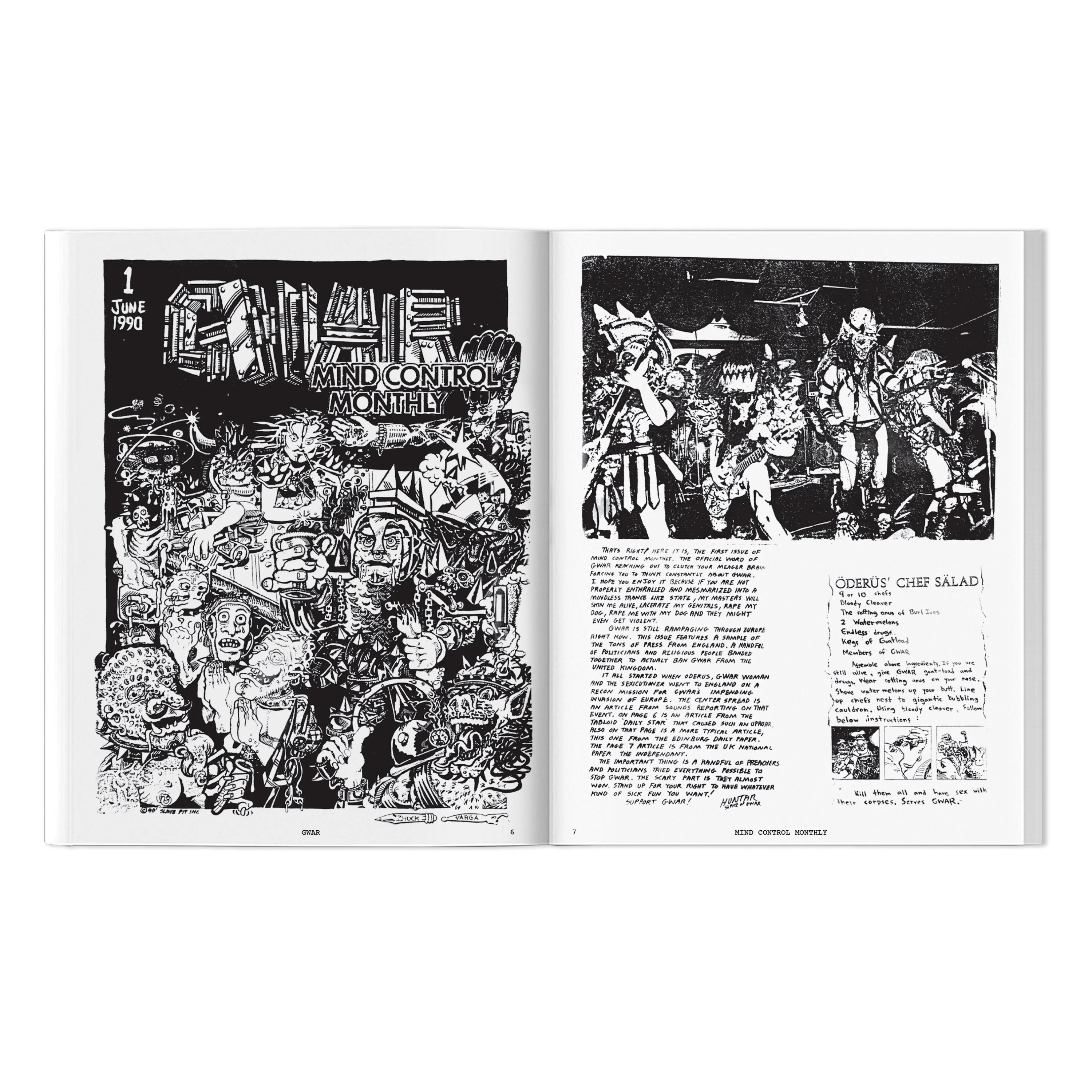 GWAR X BEYOND THE STREETS "MIND CONTROL MONTHLY" BOOK - Image 2