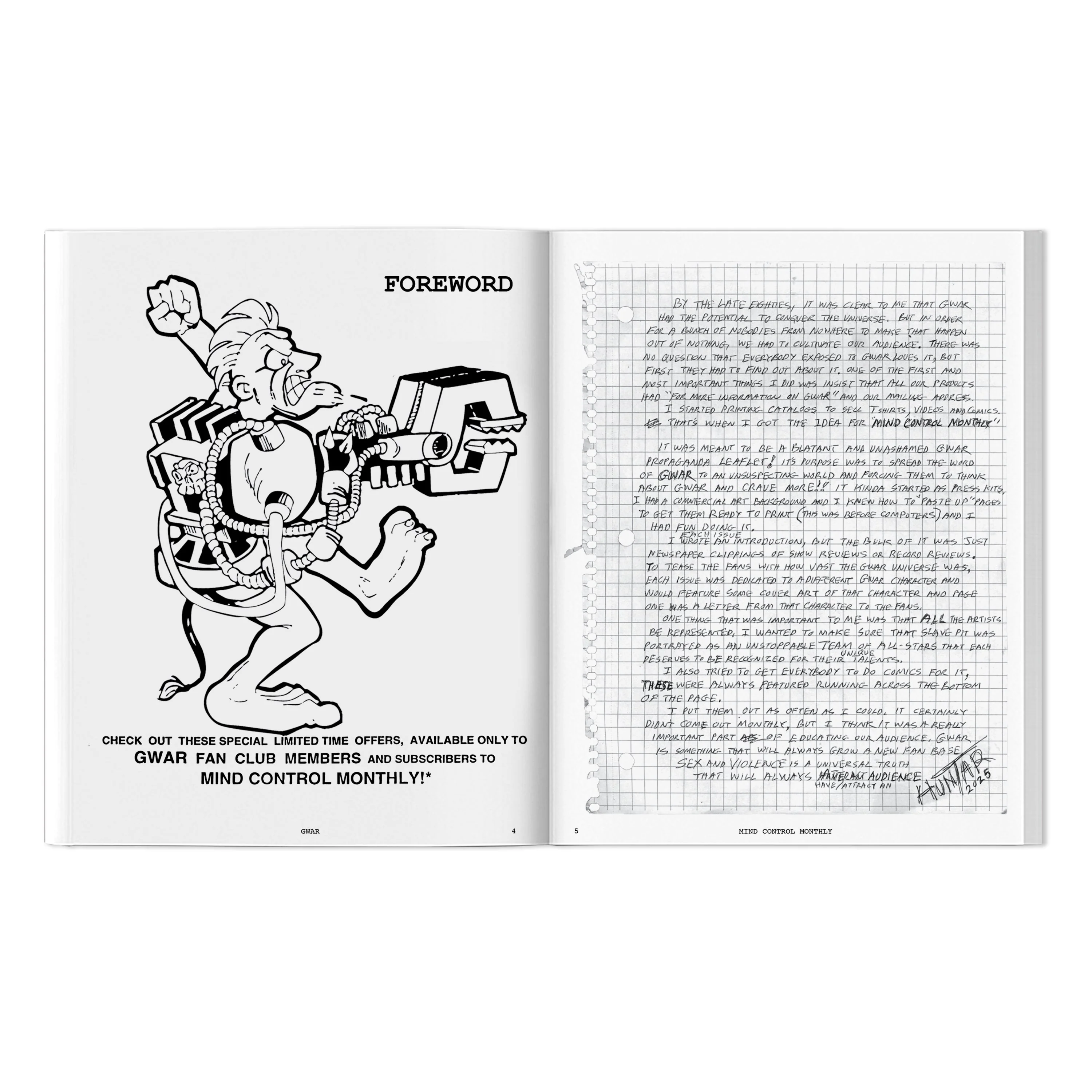 GWAR X BEYOND THE STREETS "MIND CONTROL MONTHLY" BOOK - Image 3