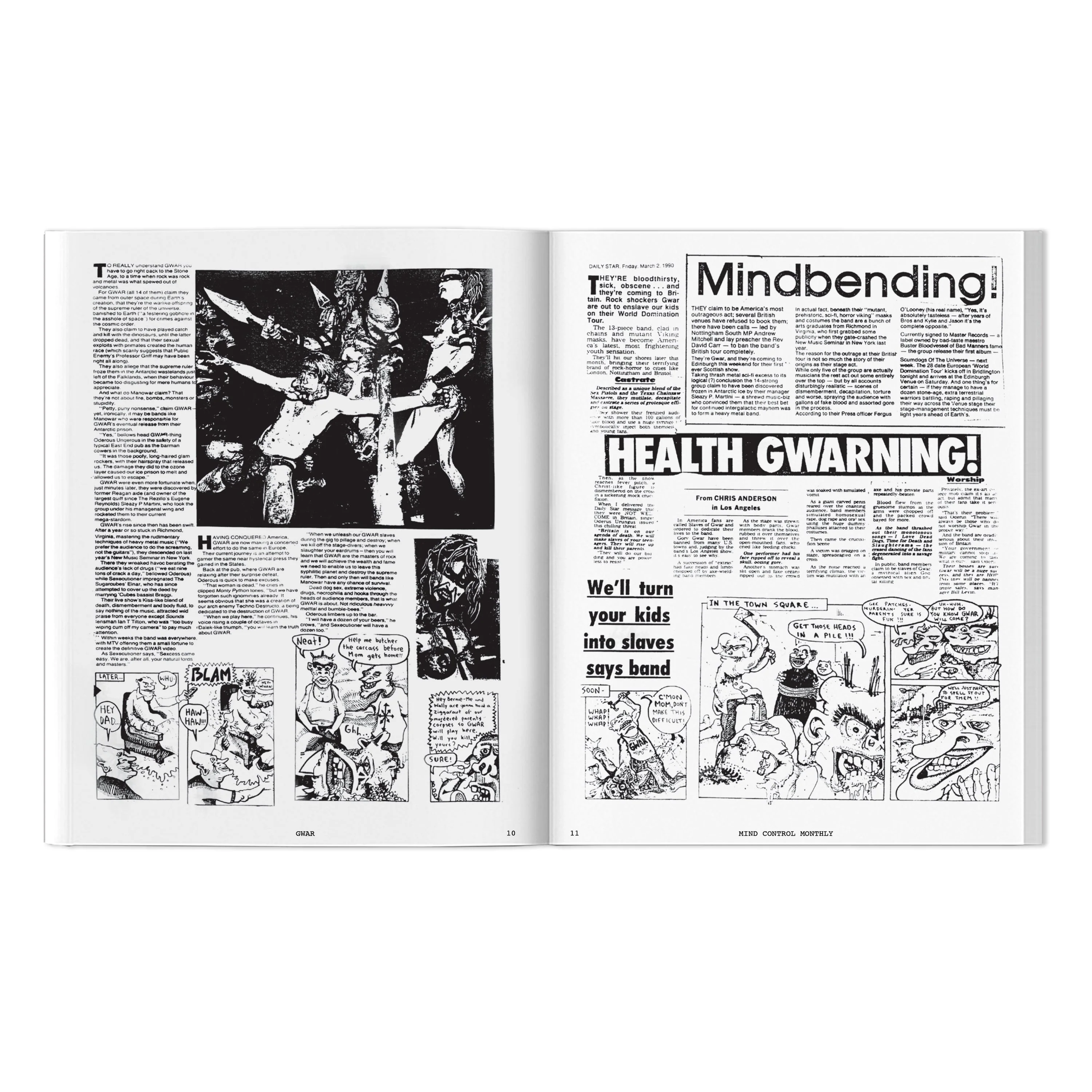 GWAR X BEYOND THE STREETS "MIND CONTROL MONTHLY" BOOK - Image 5
