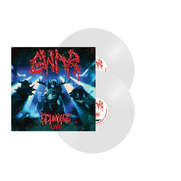 GWAR ‘XXX LIVE! THE SCUMDOGS OF THE UNIVERSE 30TH ANNIVERSARY REUNION' 2LP - EXCLUSIVE - LTD. 350 - WHITE