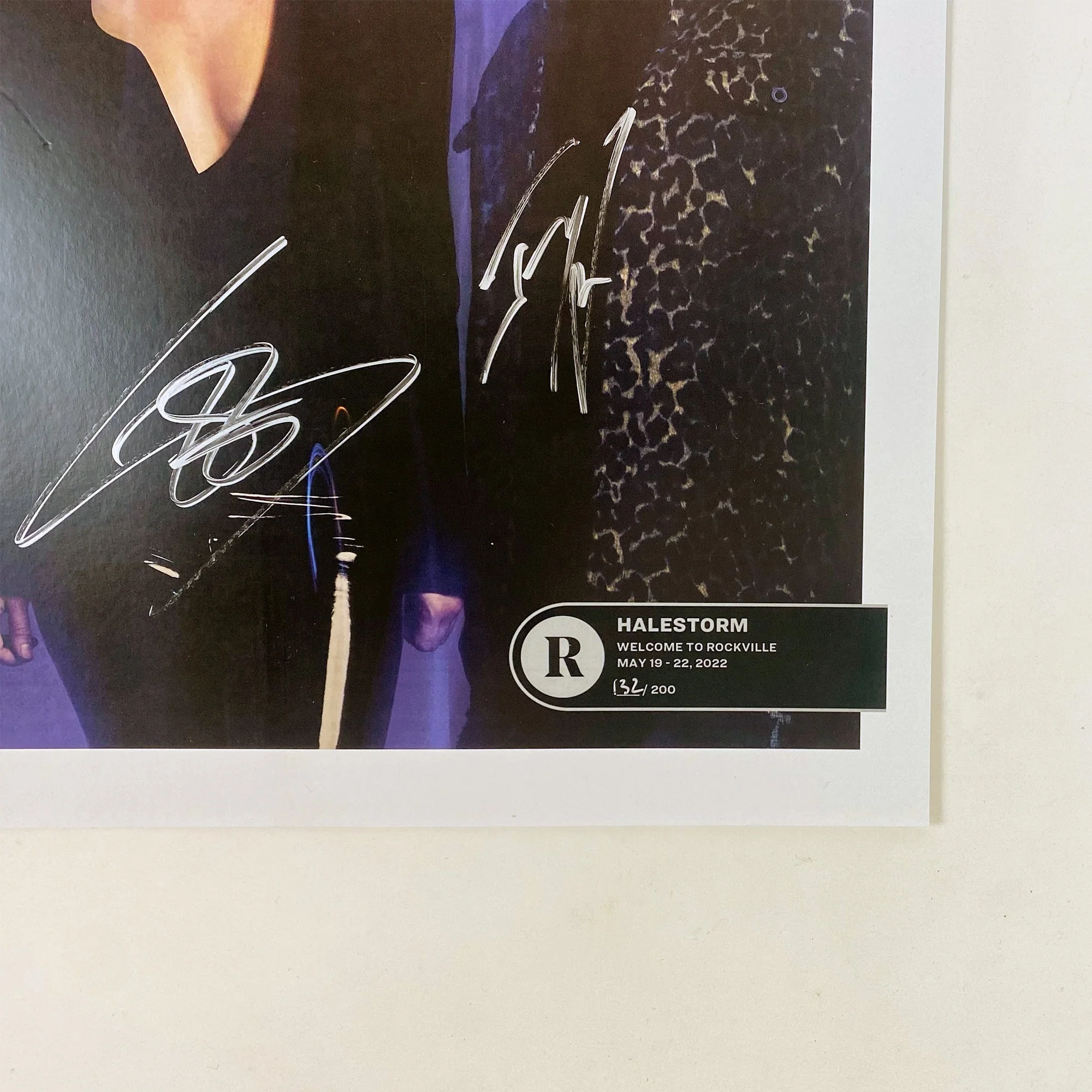 HALESTORM x REVOLVER x WELCOME TO ROCKVILLE 2022 LIMITED EDITION NUMBERED POSTER - Image 2