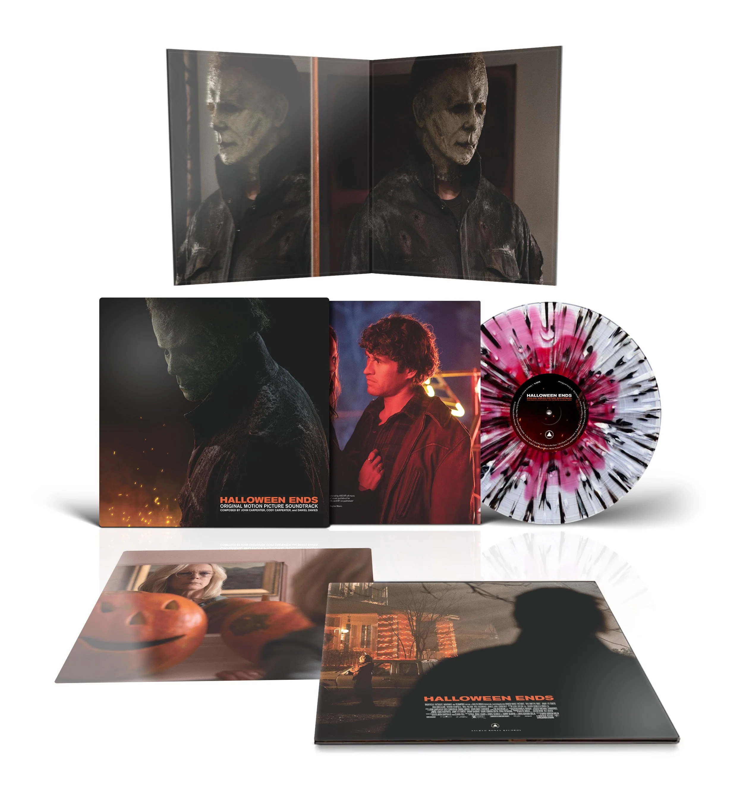 'HALLOWEEN ENDS' MOTION PICTURE SOUNDTRACK LP - EXCLUSIVE - LTD. 500 - RED/CLEAR/BLACK/SPLATTER