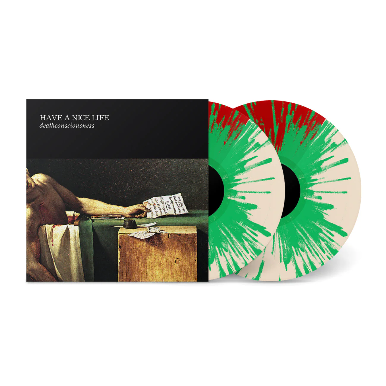 HAVE A NICE LIFE ‘DEATHCONSCIOUSNESS’ 2LP - EXCLUSIVE - LTD. 200 - BLOOD RED/BONE/KELLY GREEN/SPLATTER - Image 2