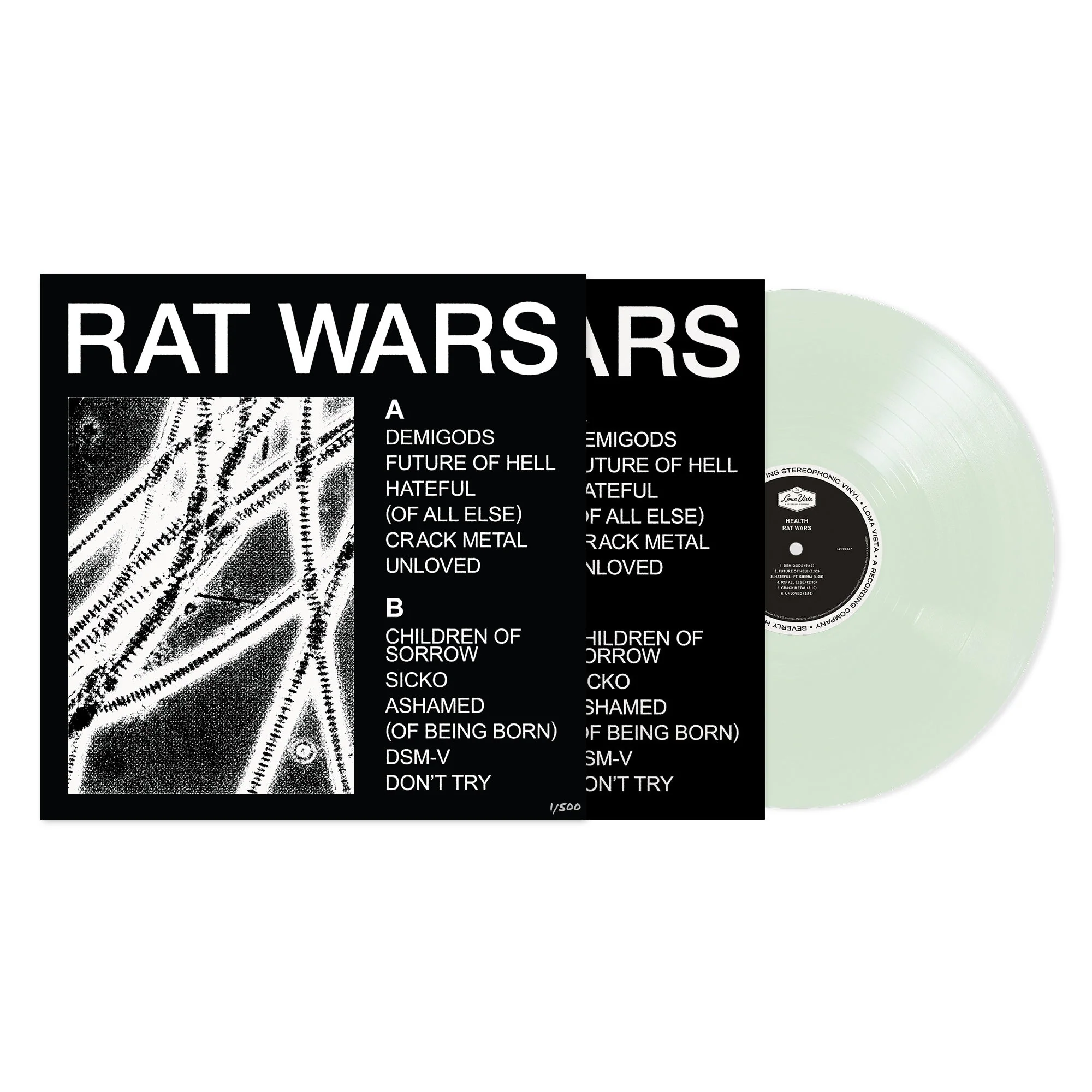 HEALTH ‘RAT WARS’ LP - EXCLUSIVE - LTD. 500 - COKE BOTTLE CLEAR
