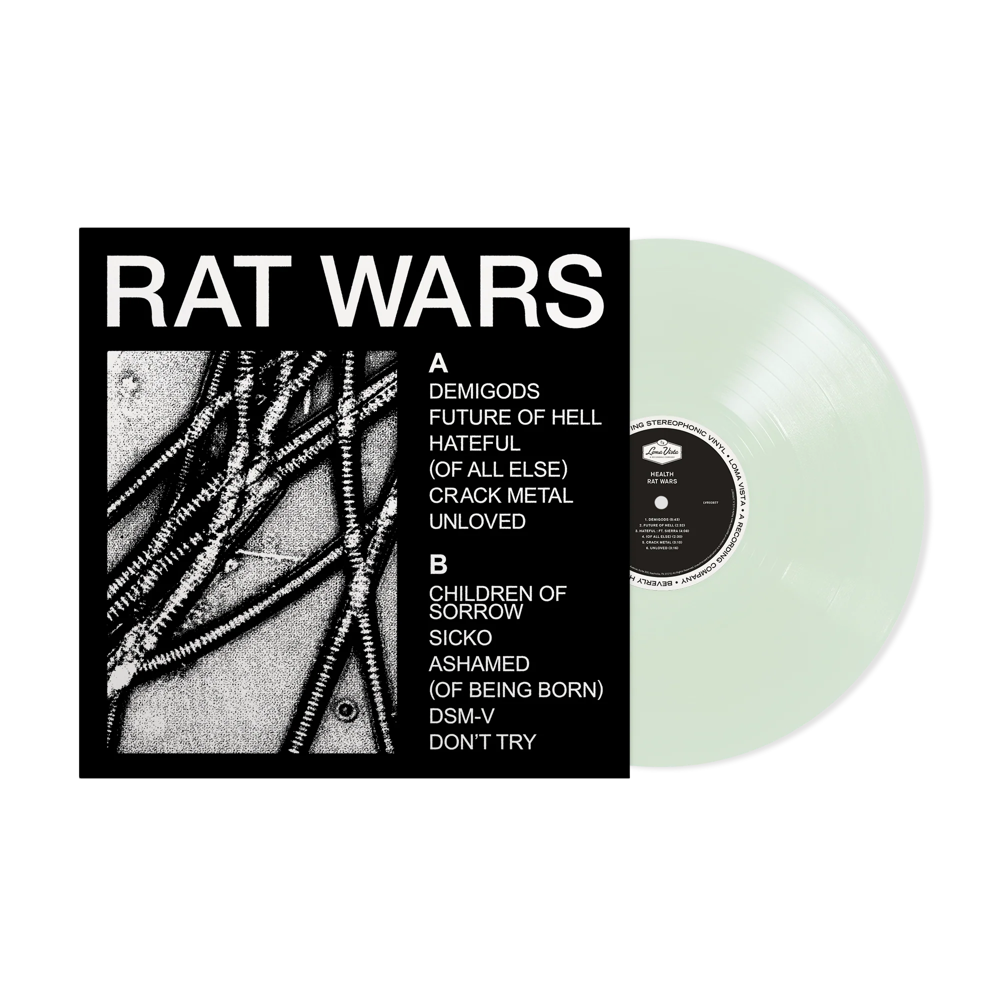 HEALTH X REVOLVER BUNDLE – 2023 WINTER ISSUE W/ 'RAT WARS' LP - LTD. - COKE BOTTLE CLEAR - Image 3