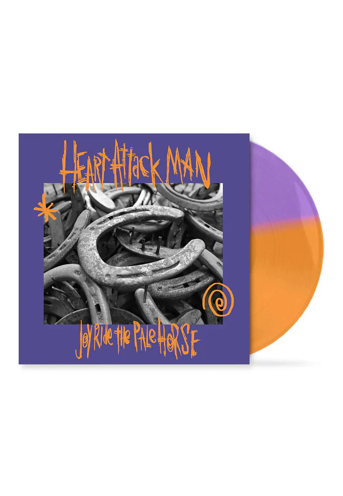 HEART ATTACK MAN 'JOYRIDE THE PALE HORSE' LP - ORANGE/VIOLET