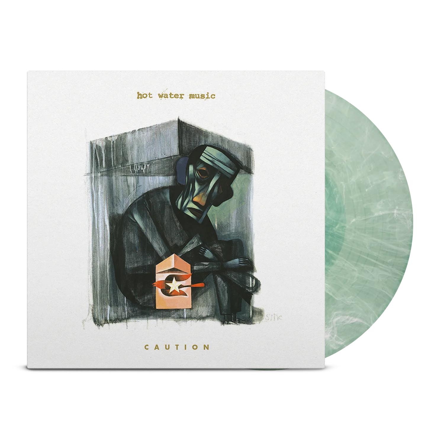 HOT WATER MUSIC 'CAUTION' LP (Exclusive “ Limited to 300, Frosted Coke Bottle Vinyl)