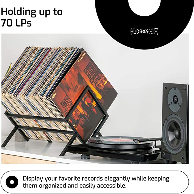 HUDSON HI-FI: KENSINGTON VINYL RECORD STORAGE BLACK HOLDER - Image 5