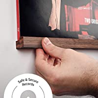 HUDSON HI-FI: MODULAR VINYL RECORD WALL MOUNT WALNUT DISPLAY SYSTEM - 2 PACK - Image 4