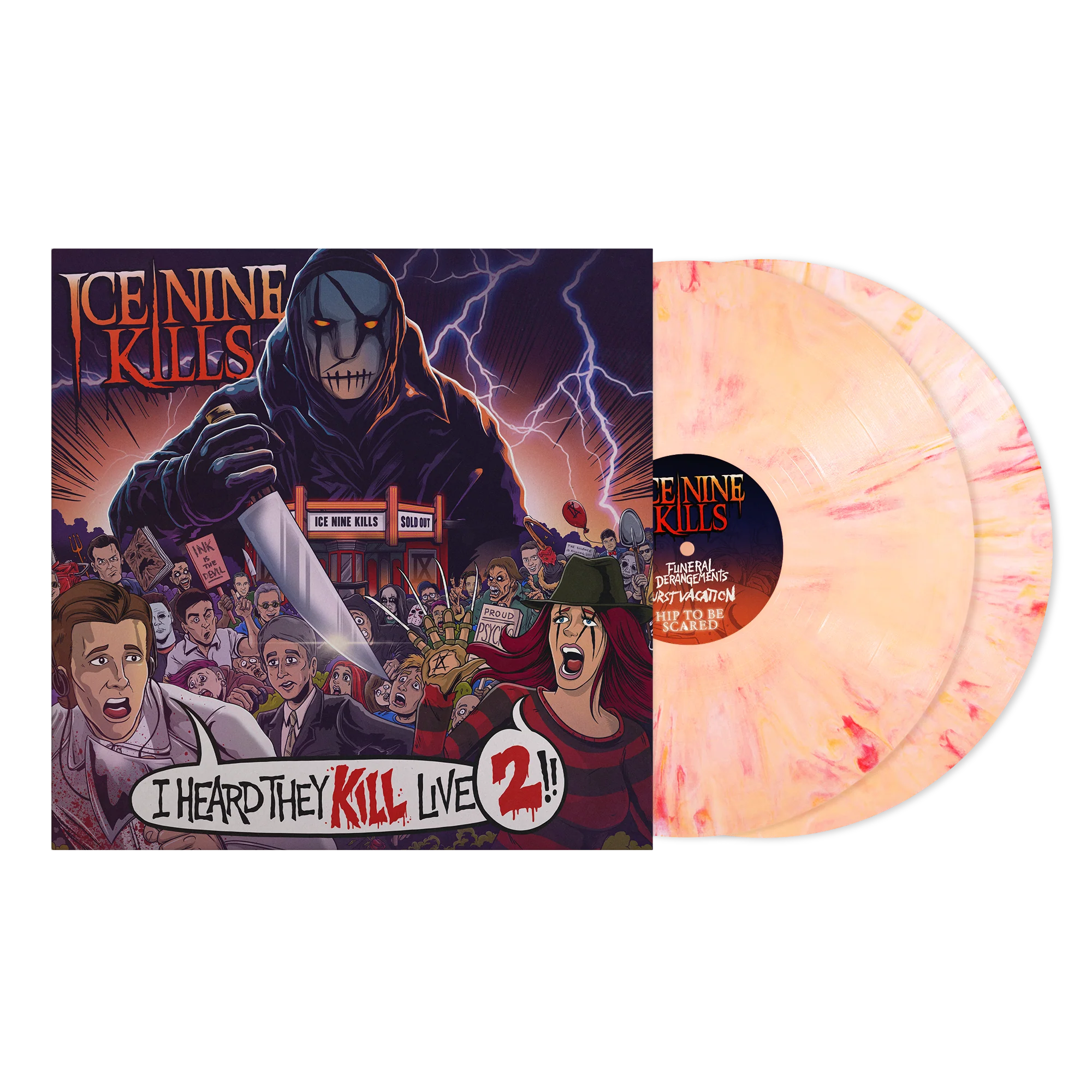 ICE NINE KILLS ‘I HEARD THEY KILL LIVE 2’ 2LP - EXCLUSIVE - LTD. 500 - SANGRIA