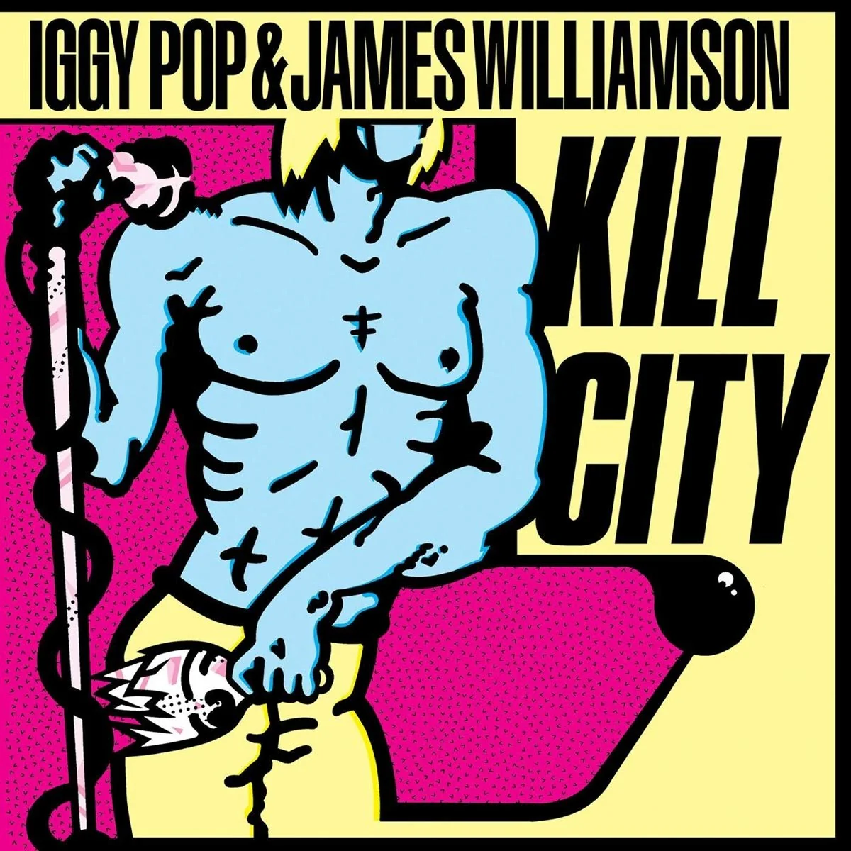 IGGY POP & JAMES WILLIAMSON 'KILL CITY' LP - CLEAR
