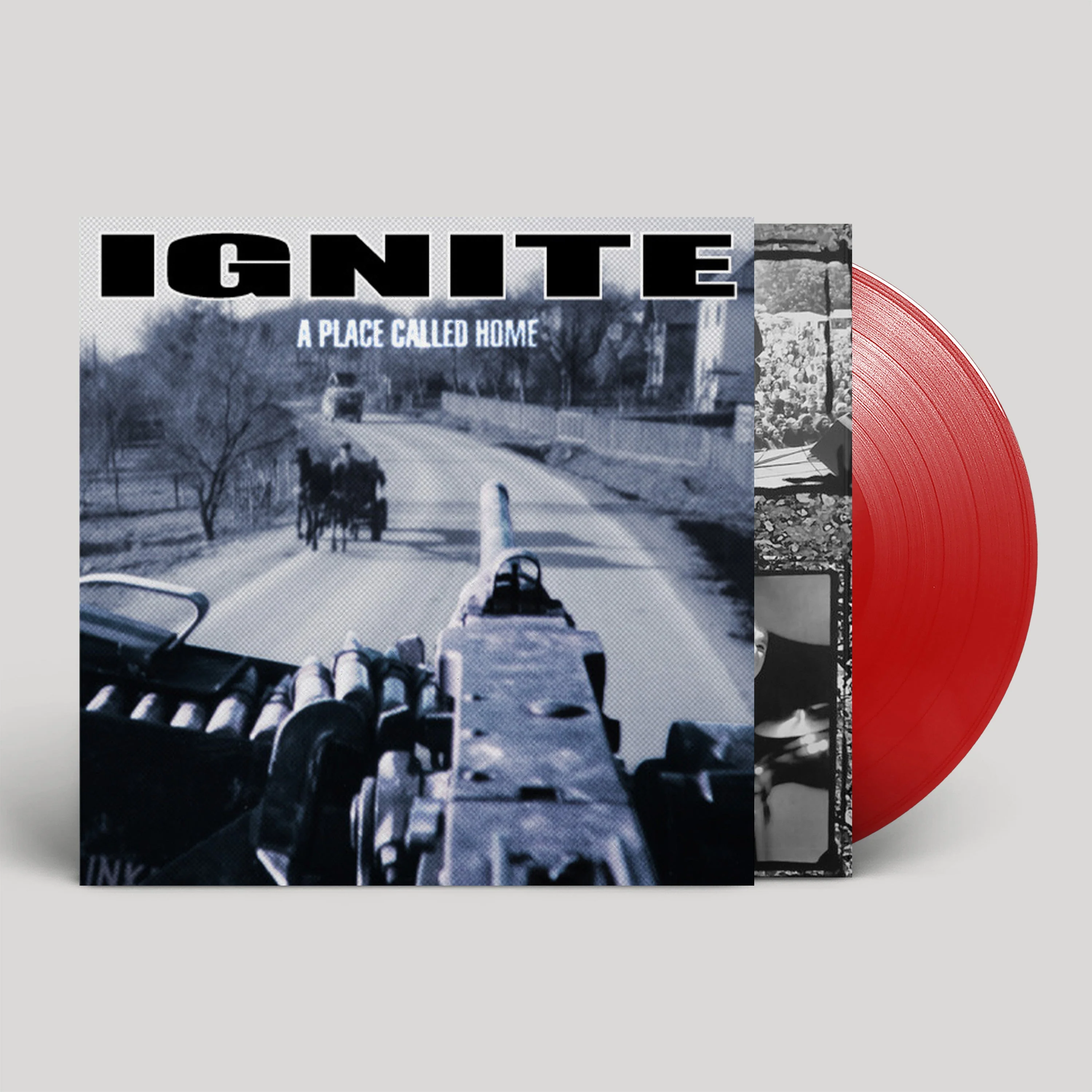 IGNITE 'A PLACE CALLED HOME' 25TH ANNIVERSARY LP - REISSUE - TRANSPARENT RED