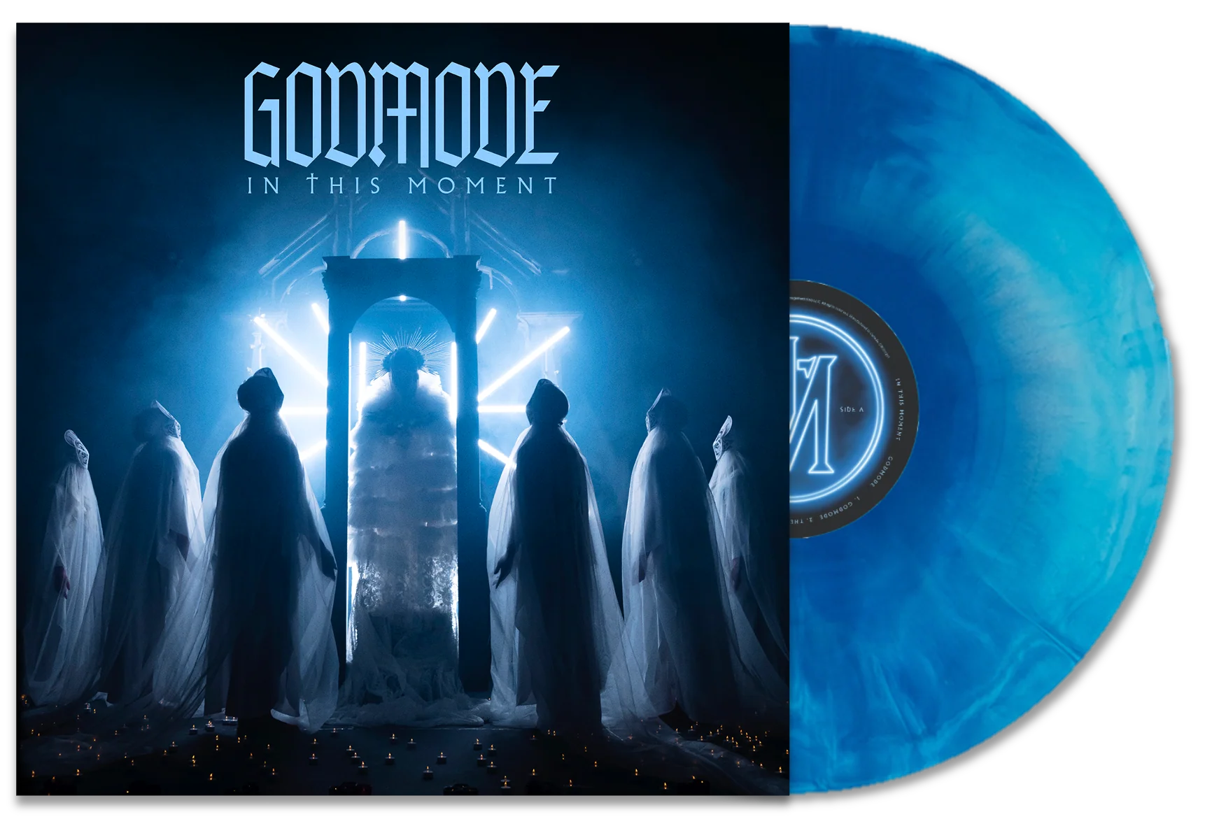 IN THIS MOMENT 'GODMODE' LP - OPAQUE/GALAXY/BLUE