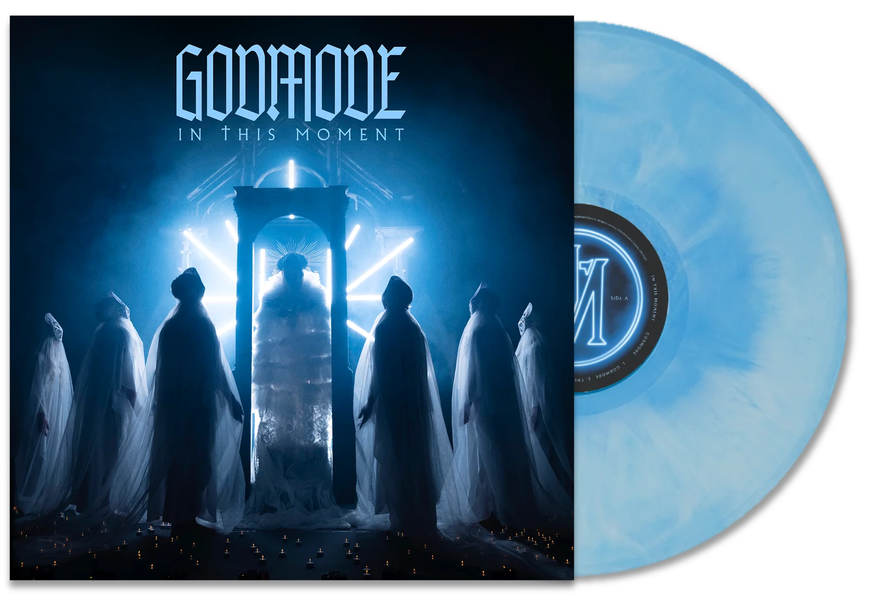 IN THIS MOMENT 'GODMODE' LP - GALAXY/LIGHT BLUE