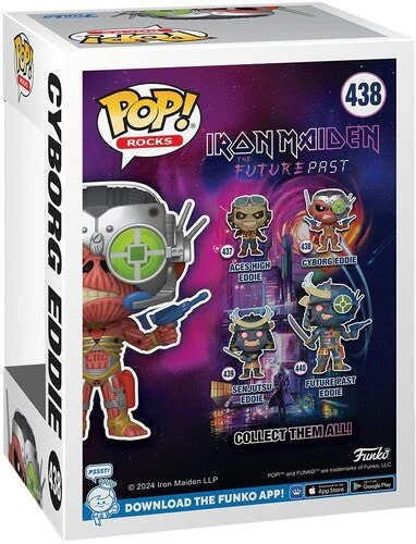 IRON MAIDEN CYBORG EDDIE FUNKO POP! ROCKS FIGURE - Image 3
