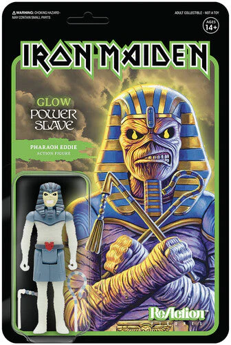 IRON MAIDEN REACTION FIGURE WAVE 1 - PHAROAH EDDIE - GLOW IN THE DARK - Image 2