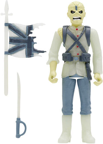 IRON MAIDEN REACTION FIGURE WAVE 1- SOLDIER EDDIE - GLOW IN THE DARK