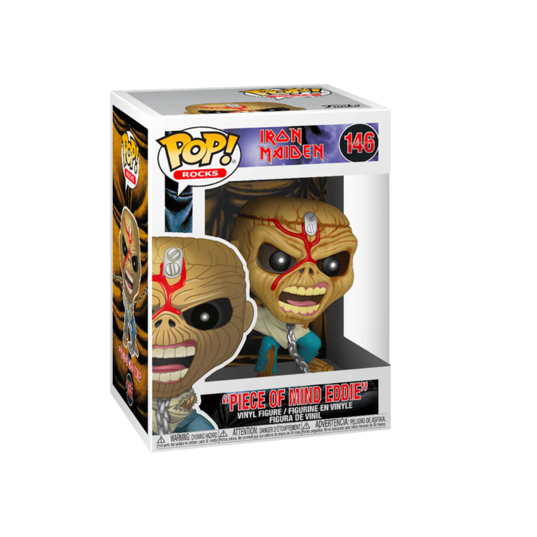 IRON MAIDEN (SKELETON EDDIE) PIECE OF MIND FUNKO POP! ROCKS FIGURE