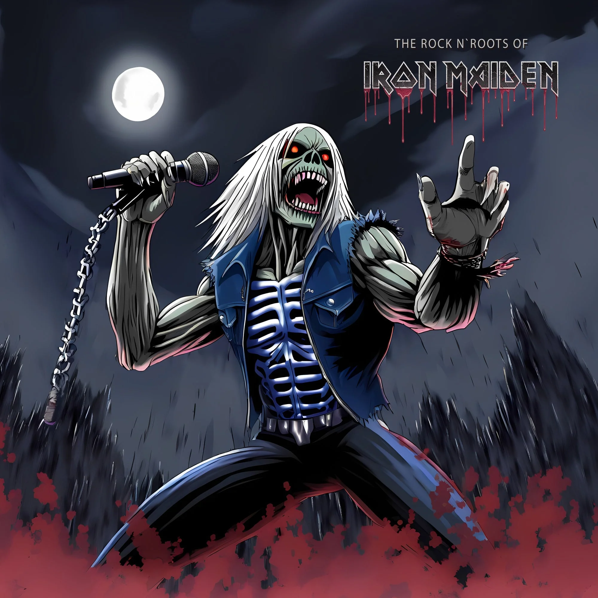 IRON MAIDEN 'THE ROCK N' ROOTS OF IRON MAIDEN' LP - LTD.