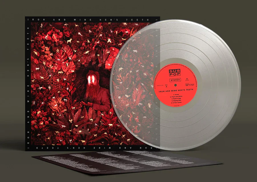 IRON & WINE 'HEN'S TEETH' LP (Transparent White Vinyl)