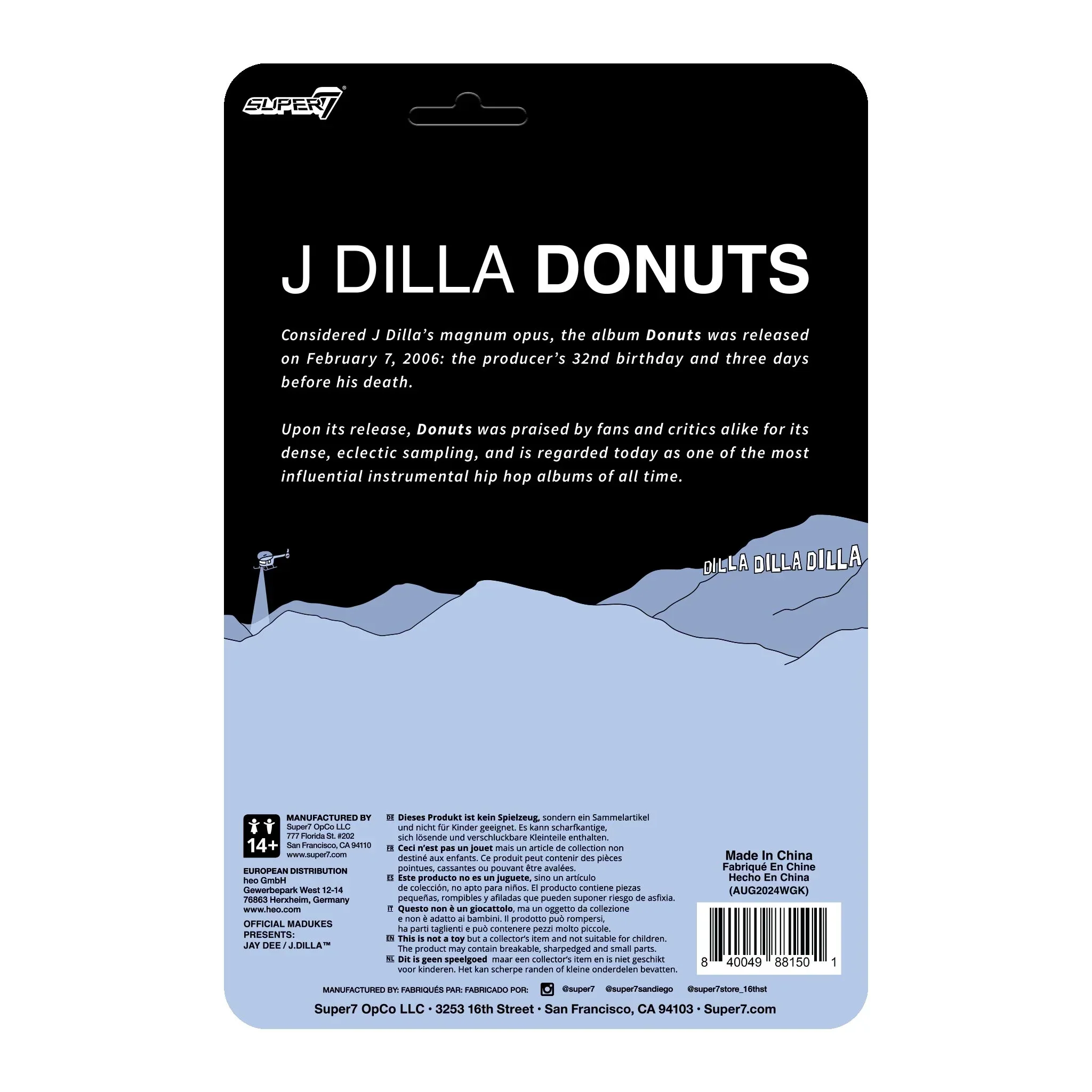 J DILLA REACTION FIGURE WAVE 1 - (DONUTS - SMILE ALBUM COVER) - Image 3