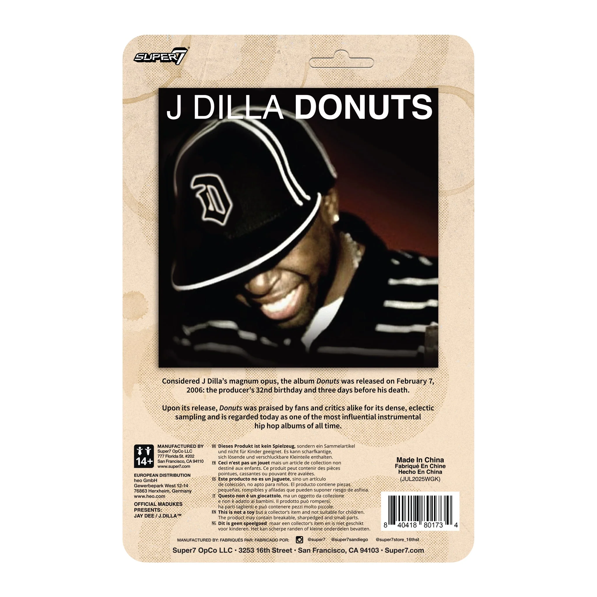 J DILLA REACTION FIGURE WAVE 2 (Donuts) - Image 3