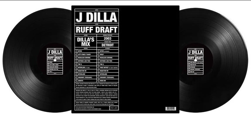 J DILLA 'RUFF DRAFT: DILLA'S MIX' 2xLP - Image 2