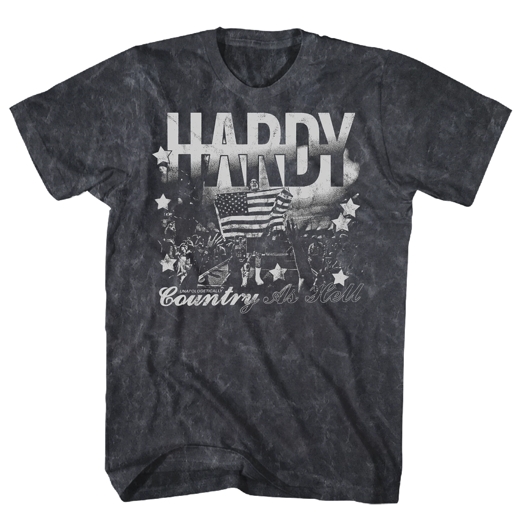 JACK HARDY COUNTRY AS HELL BLACK MINERAL WASH TEE