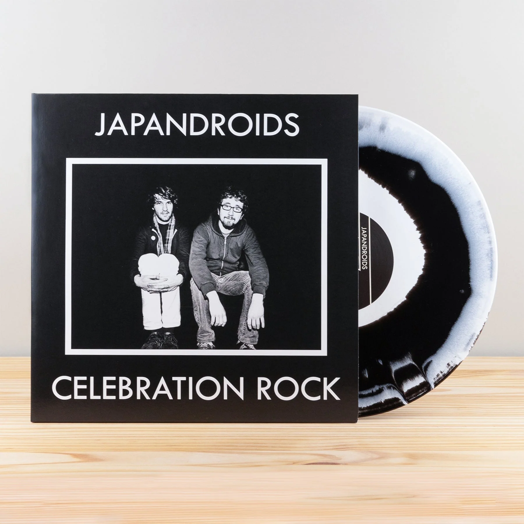 JAPANDROIDS 'CELEBRATION ROCK' LP - BLACK/WHITE