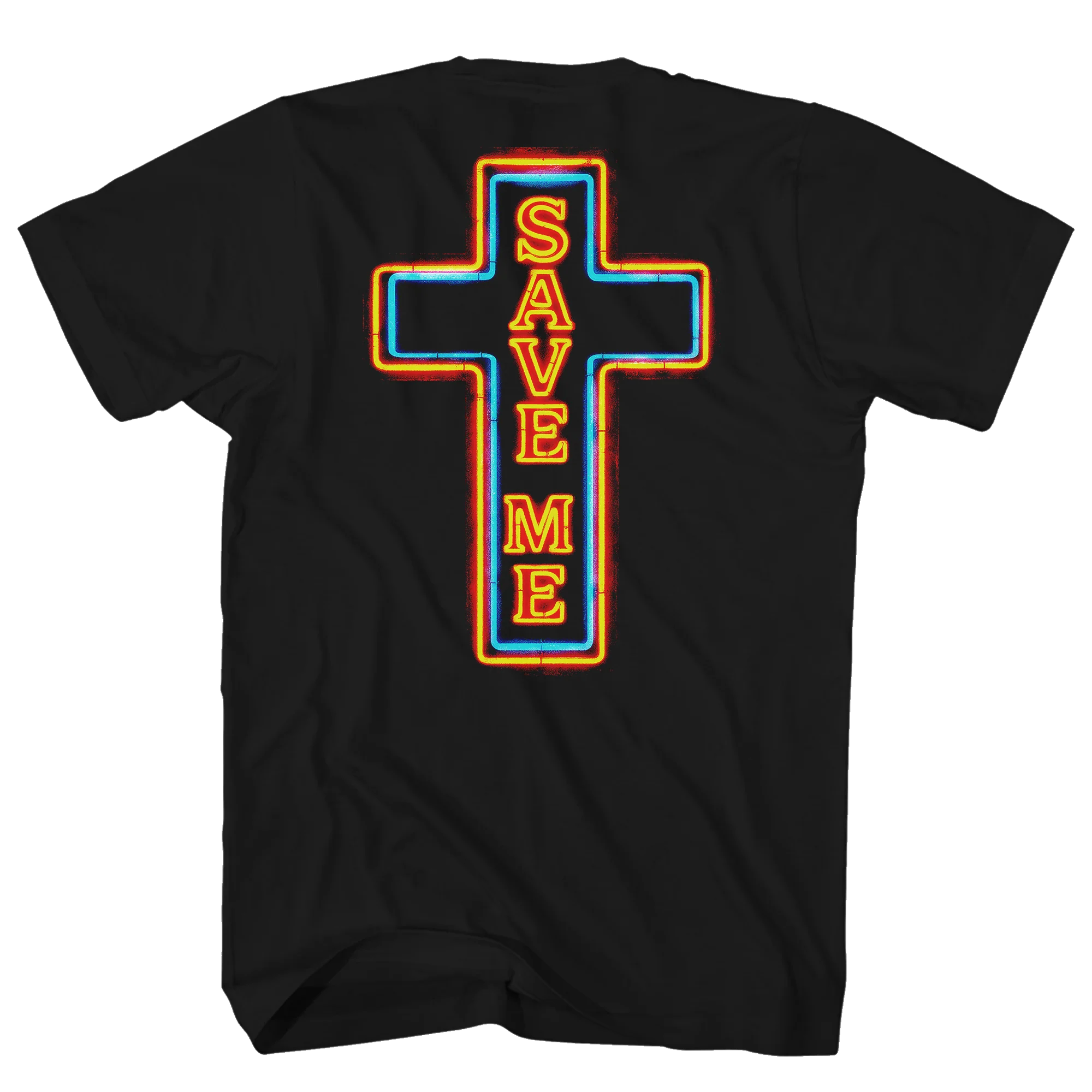 JELLY ROLL NEON PRAYING HANDS FRT/BACK BLACK T-SHIRT - Image 2