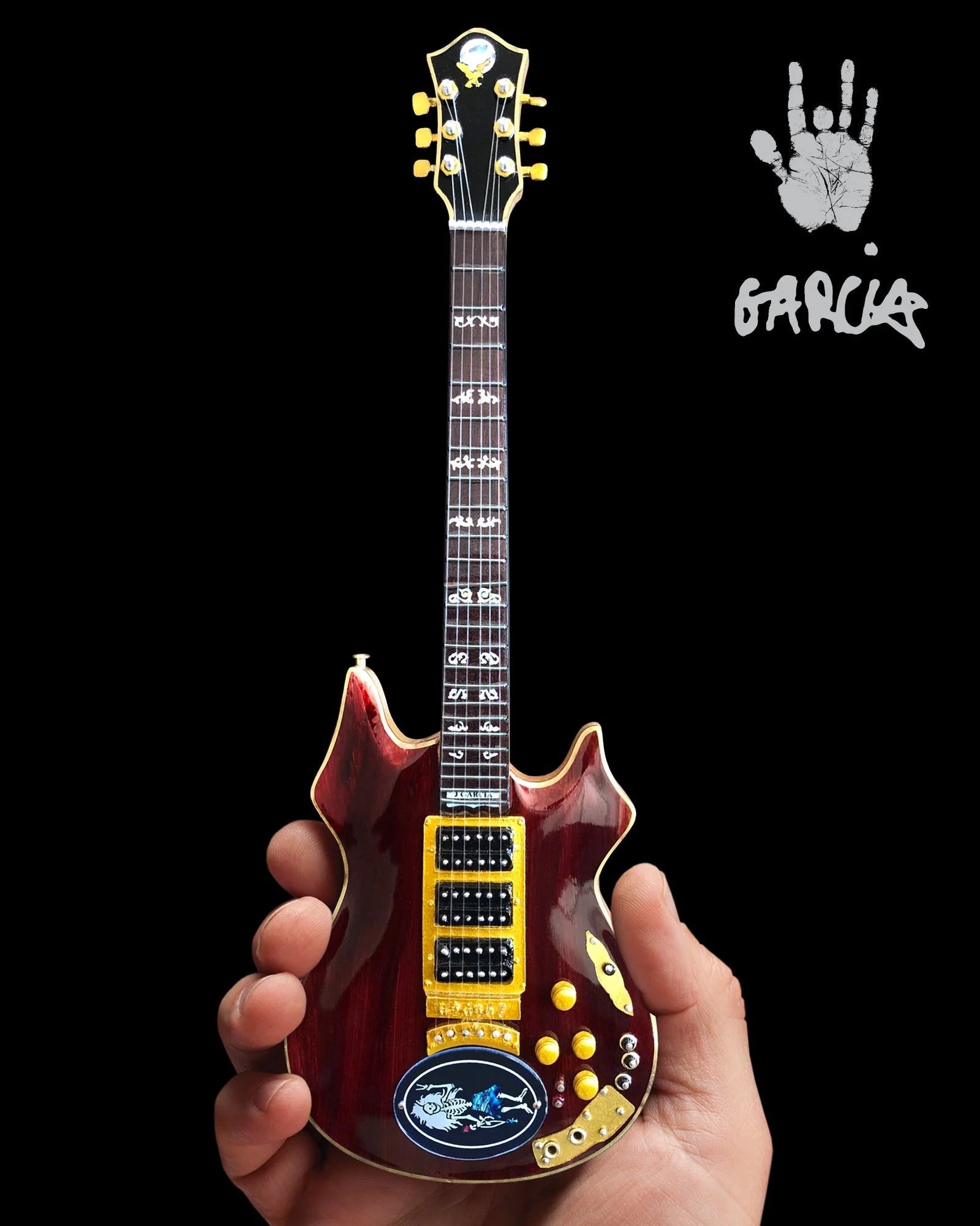 JERRY GARCIA™ ROSEBUD™ TRIBUTE MINI GUITAR REPLICA - OFFICIALLY LICENSED - Image 2