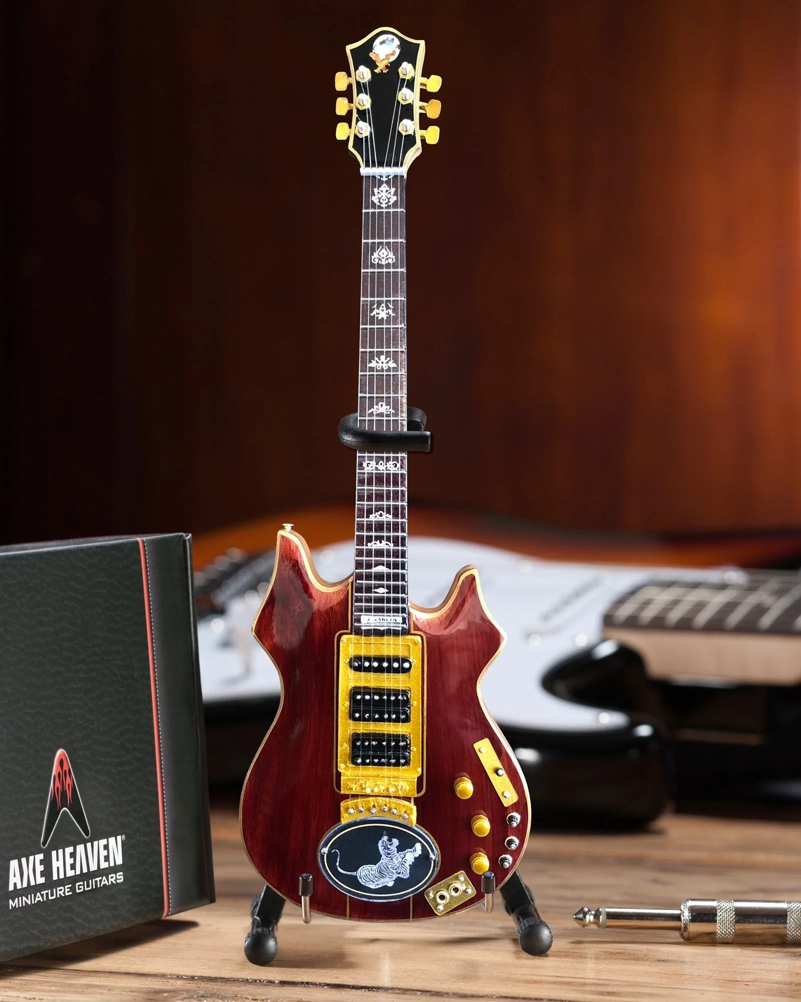 JERRY GARCIA™ SET OF TIGER™ & ROSEBUD™ MINIATURE GUITAR REPLICA COLLECTIBLES - Image 3