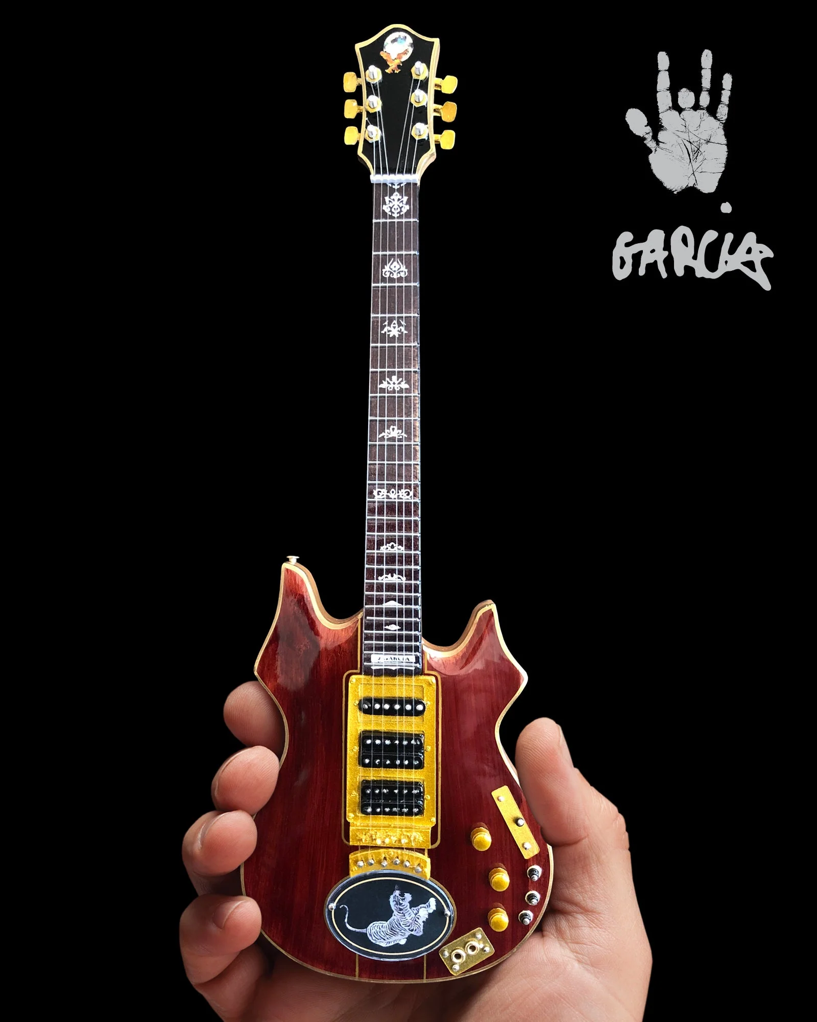 JERRY GARCIA™ TIGER™ TRIBUTE MINI GUITAR REPLICA - OFFICIALLY LICENSED - Image 2