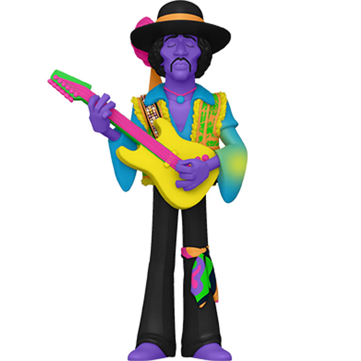 JIMI HENDRIX FUNKO GOLD 5" FIGURE - BLACKLIGHT